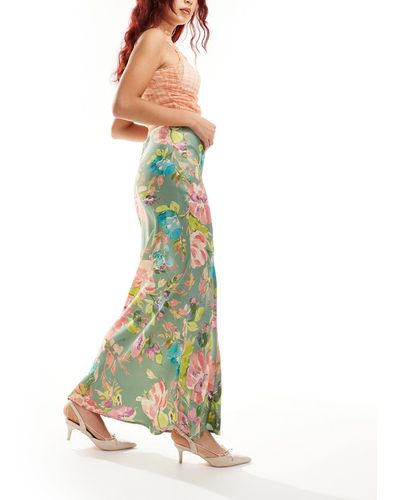 Emory Park Full Shrered Midi Skirt