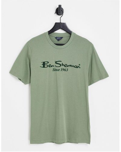 Ben Sherman Gevlokt T-shirt - Groen