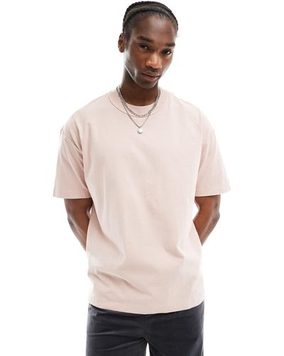 AllSaints – isac – oversize-t-shirt - Natur