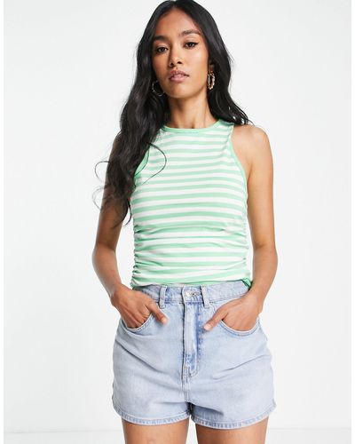 ASOS Ruched Side Tank - Multicolour