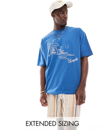 ASOS Oversized T-shirt - Blue