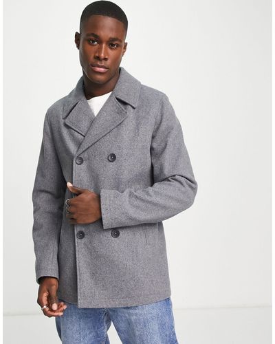 French Connection Pea Coat - Gray