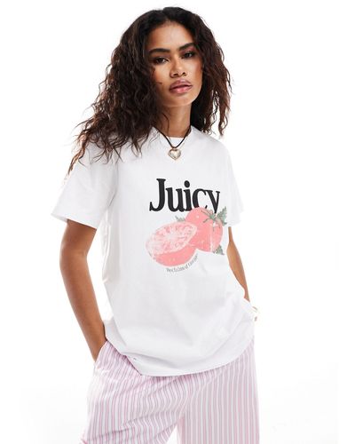 Reclaimed (vintage) Oversized T-shirt With Tomato Print - White