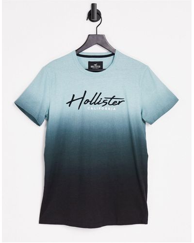 Hollister Core tech - t-shirt avec logo dégradé - menthe - Vert
