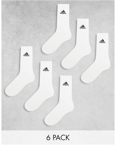 adidas Originals Adidas Training 6 Pack Socks - White