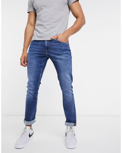 Calvin Klein Jeans slim lavaggio medio - Blu