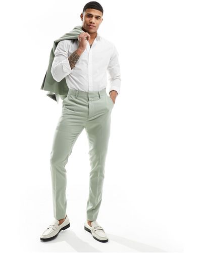 ASOS Skinny Suit Trousers - Green
