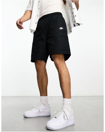 Nike – club – cargo-shorts aus webstoff - Schwarz