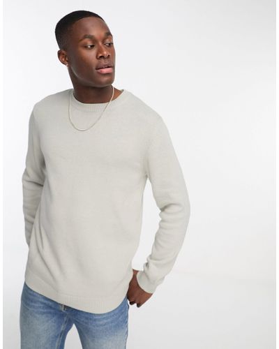 ASOS Midweight Cotton Sweater - Natural