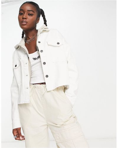 Cotton On Cotton on - camicia giacca cargo - Bianco