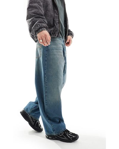 Pull&Bear Jeans skater medio - Blu