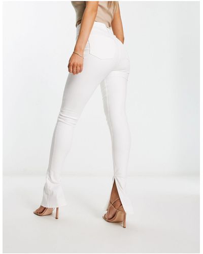 ASOS Skinny Kick Flare Jeans - White