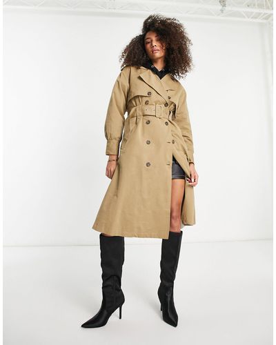 Y.A.S Trench-coat - fauve - Blanc