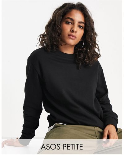 ASOS Asos Design Petite - Sweatshirt - Zwart