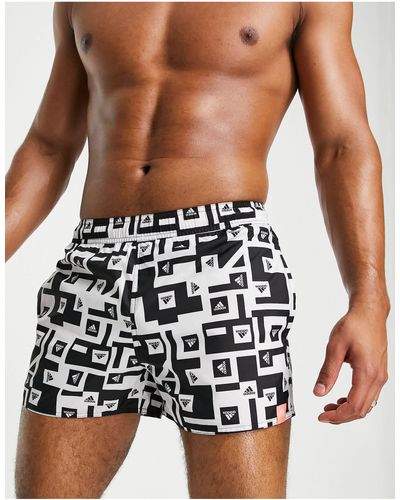 adidas Originals Adidas - Swim - Short Bedekt Met Logoprint - Meerkleurig