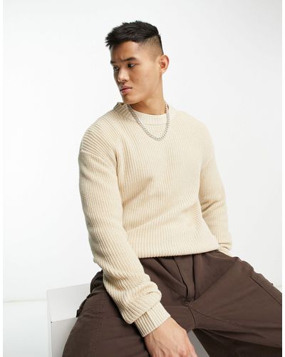 ADPT Oversized Ribbed Sweater - Natural