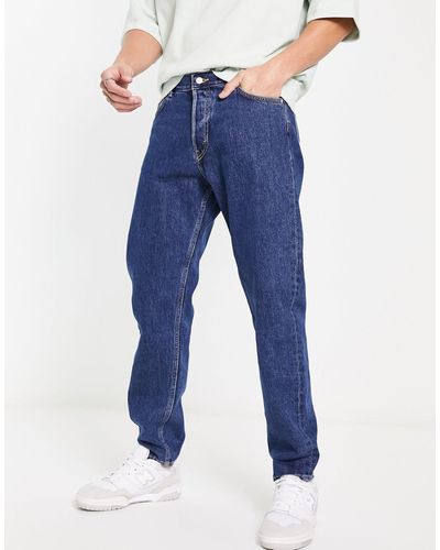 Weekday Barrell Tapered Jeans - Blue