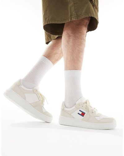 Tommy Hilfiger – retro basket essential – sneaker - Weiß