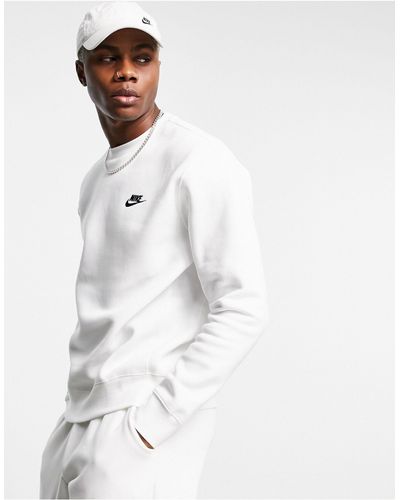 Nike Haut Sportswear Club Fleece - Blanc