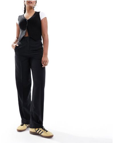 JJXX Mary High Waisted Tailored Trousers - Black