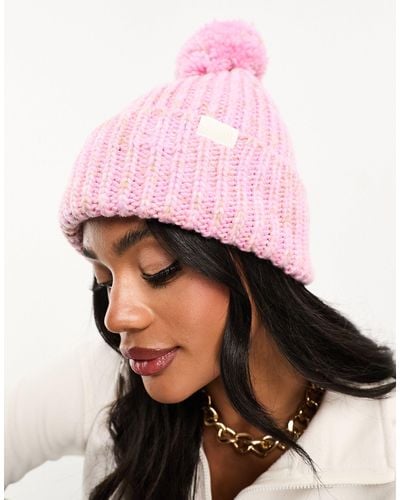 The North Face Cosy Chunky Knit Bobble Hat - Pink