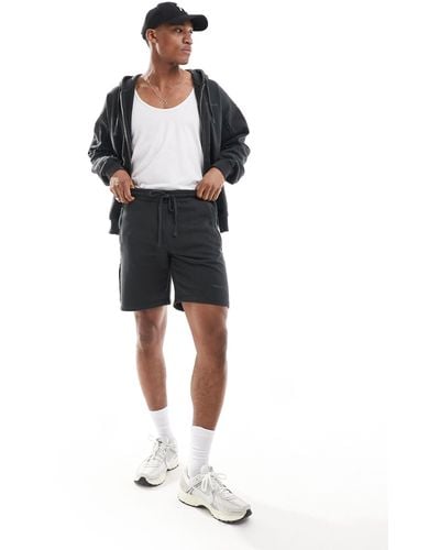 The Couture Club Co-ord Raw Seam Jersey Shorts - Black