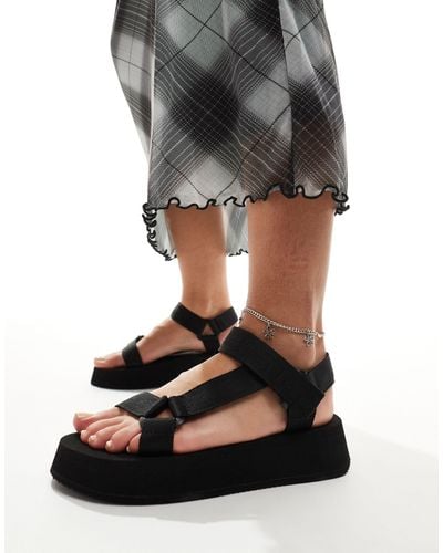 Calvin Klein Strap Sandals - Black