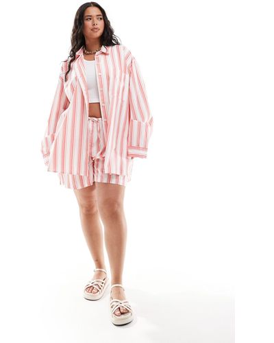 ASOS Curve Pull On Short - Pink