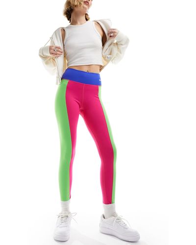 Daisy Street Active neon - leggings a vita alta - Rosa