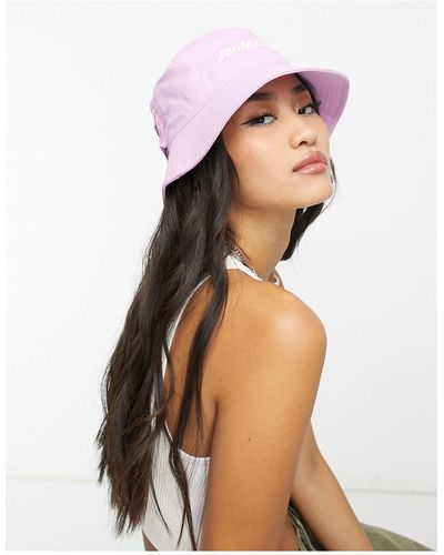 Santa Cruz Strip Logo Bucket Hat - Pink