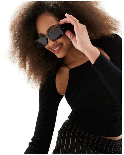 & Other Stories Rectangle Sunglasses - Black