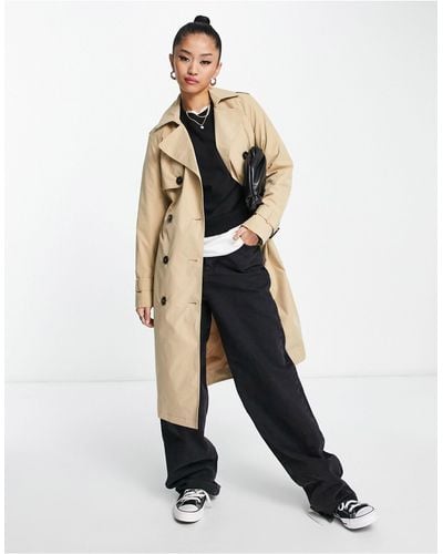 New Look Trench Coat - Natural