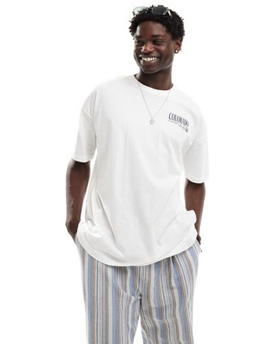 New Look Oversized Colorado T-shirt - White