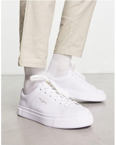 Fred Perry B71 Leather Trainers - White
