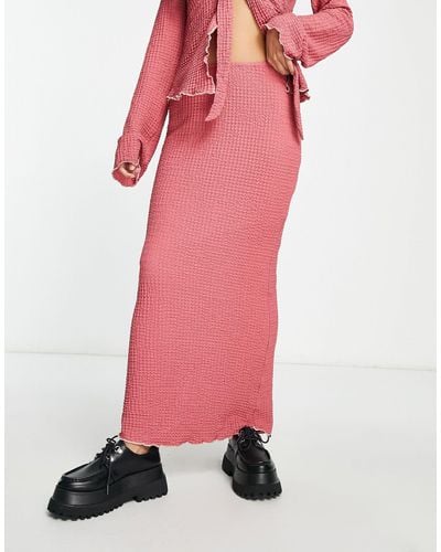 Bailey Rose Maxi Bodycon Skirt - Pink