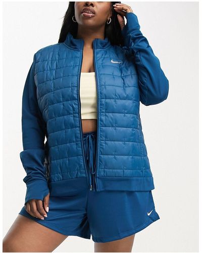 Nike Plus Therma-fit Synthetic Fill Jacket - Blue