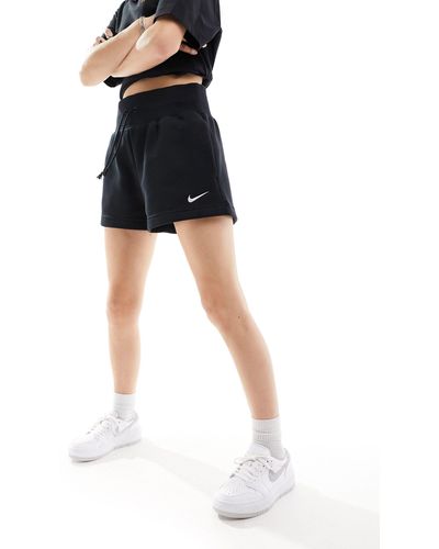 Nike Phoenix Fleece High Rise Shorts - Black