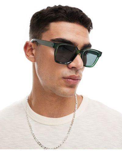 Jack & Jones Square Sunglasses - Green