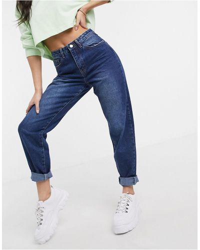 Missguided Mom jeans blu