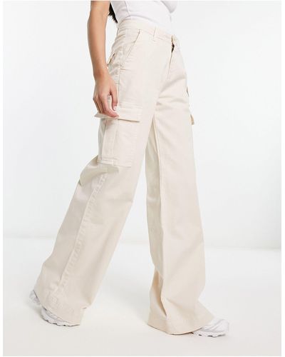 Urban Classics Pantalones cargo color crema - Blanco