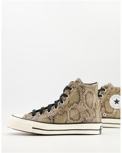 Converse – chuck 70 hi – sneaker mit schlangenmuster - Braun