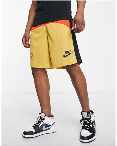 Nike Basketball 11in Logo Shorts - Yellow