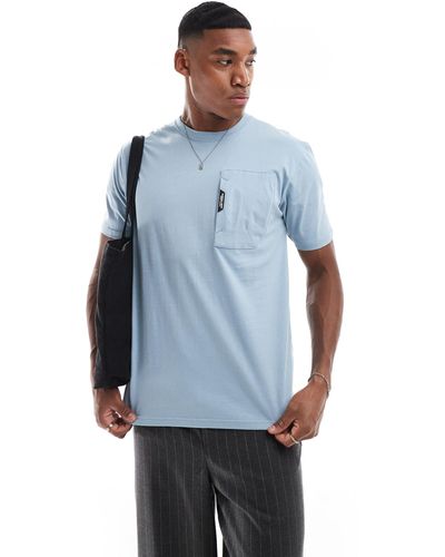 Marshall Artist Short Sleeve Pocket Detail T-shirt - Blue