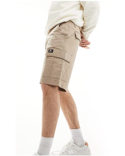 Champion Pantalones cortos marrones estilo bermudas - Blanco