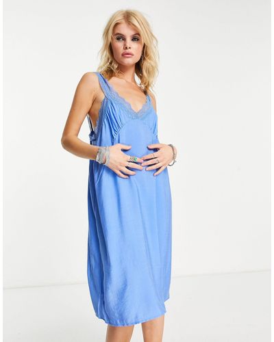 Object Mini Slip Dress - Blue