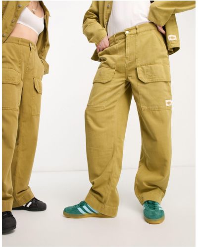 Reclaimed (vintage) Unisex baggy Carpenter Trouser Co-ord - Yellow