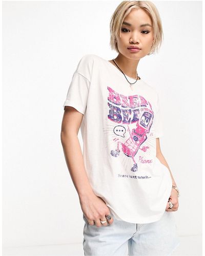 ONLY Exclusivité - t-shirt à motif beep beep - Blanc