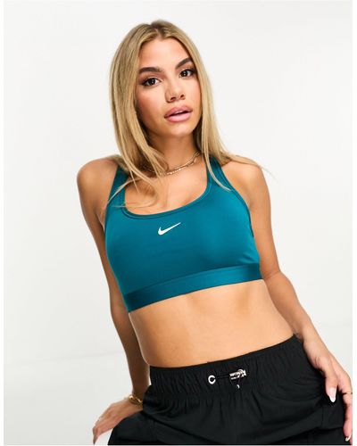 Nike Sujetador deportivo color cerceta - Azul