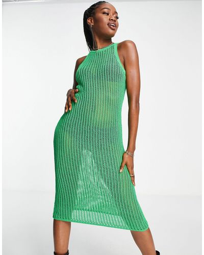 Monki Sleeveless Knit Dress - Green