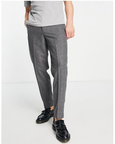 SELECTED Slim Fit Smart Pants - Gray